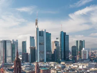 a city with tall buildings